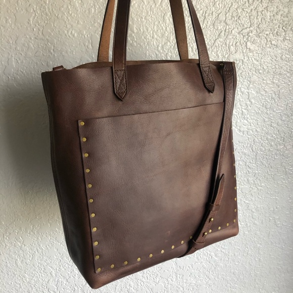 Madewell Handbags - Madewell Medium Transport Tote Studded Edition